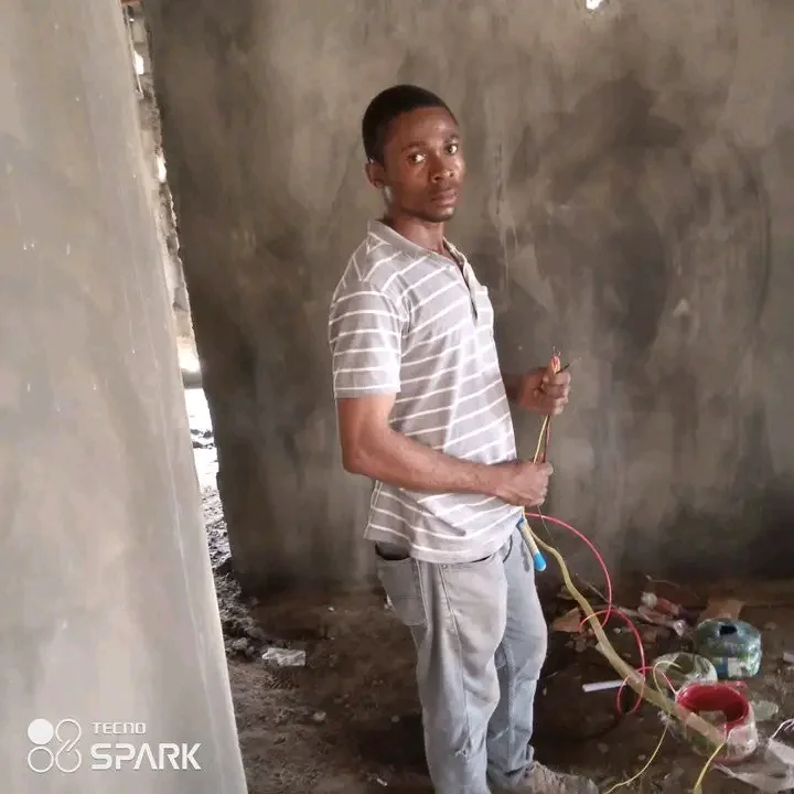 Site Electrician at Work