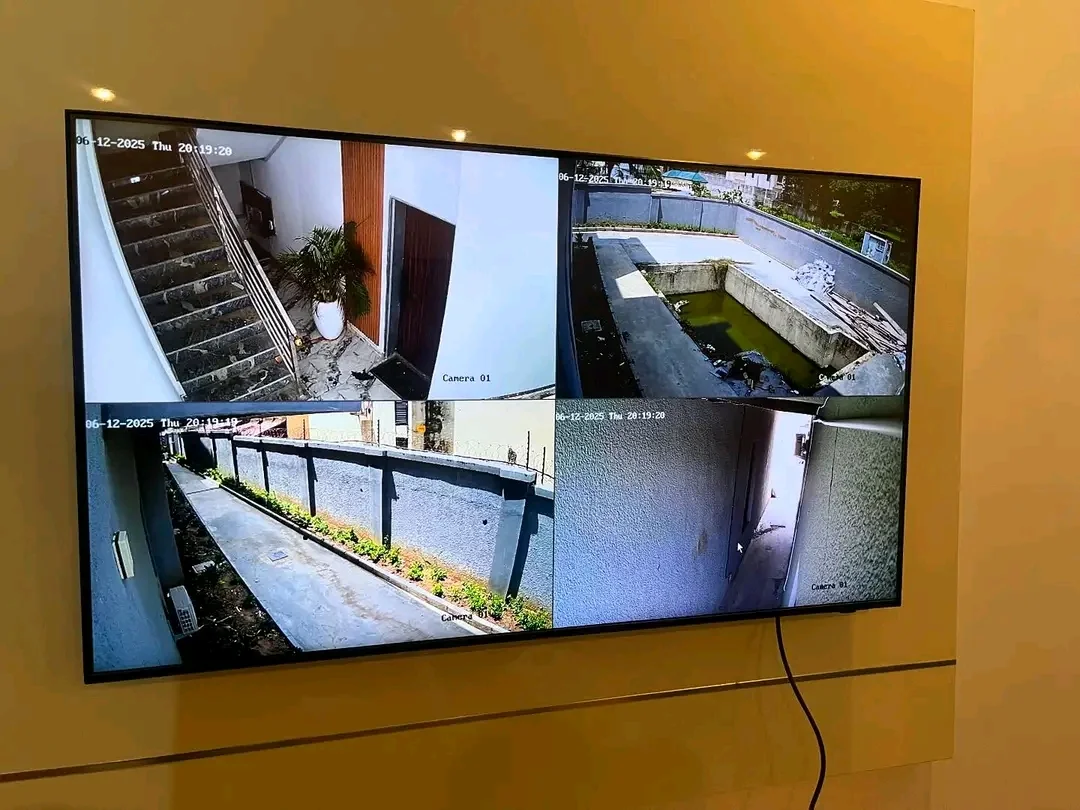 4-Split Surveillance Display