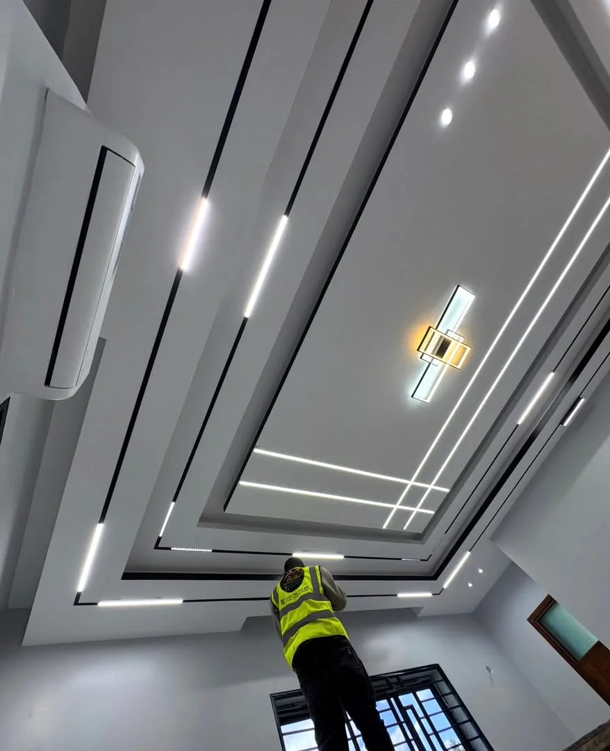Precision Triangle Grid Ceiling