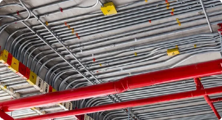 Professional electrical conduit installation