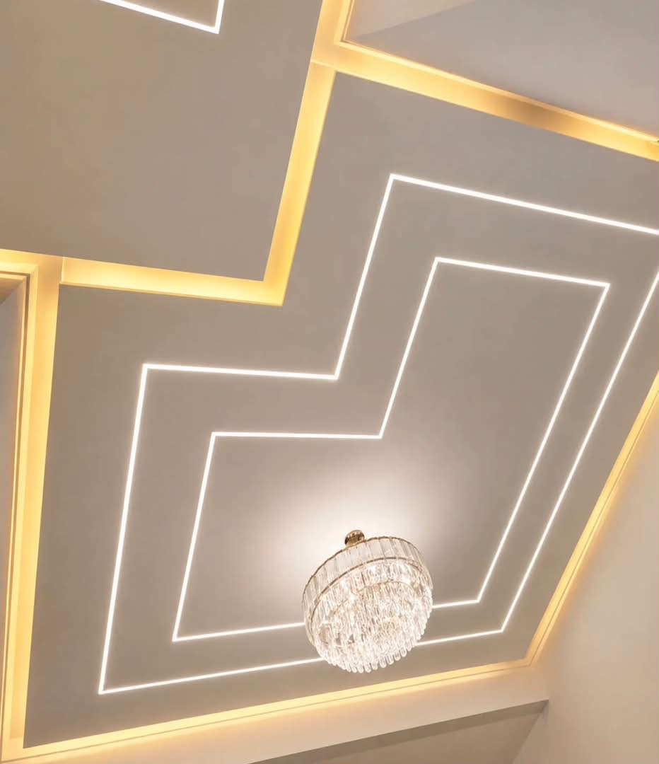 Geometric Ceiling Lighting